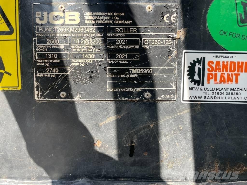 JCB CT 260-120 Cilindros Compactadores tandem