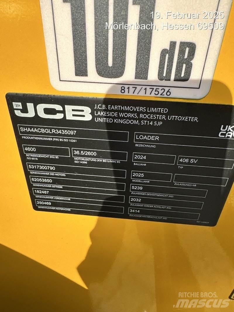 JCB 406 Carregadeiras de rodas