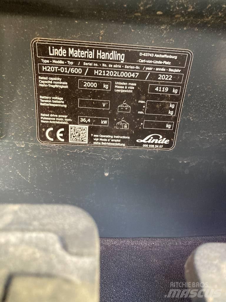 Linde H20T600/1202 Empilhadores a gás