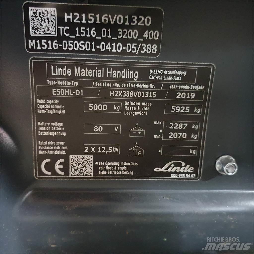 Linde E50HL Empilhadores eléctricos