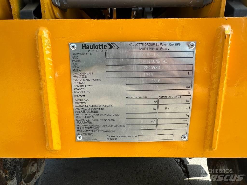 Haulotte OPTIMUM 8 Elevadores de tesoura