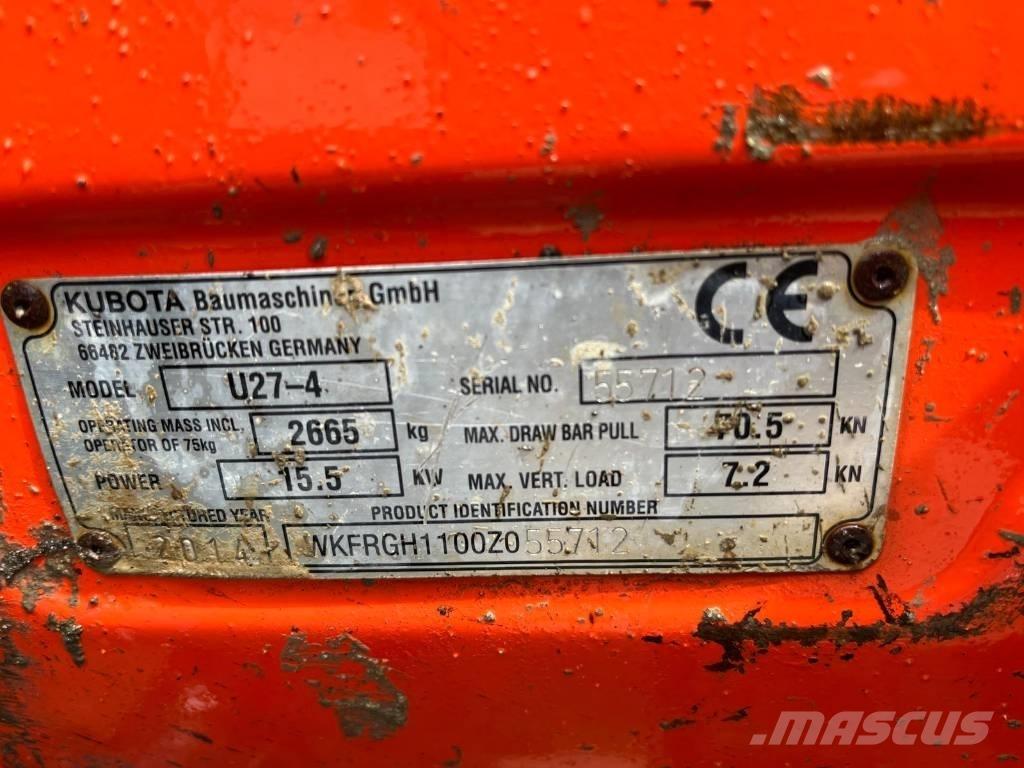 Kubota U 27-4 Miniescavadeiras