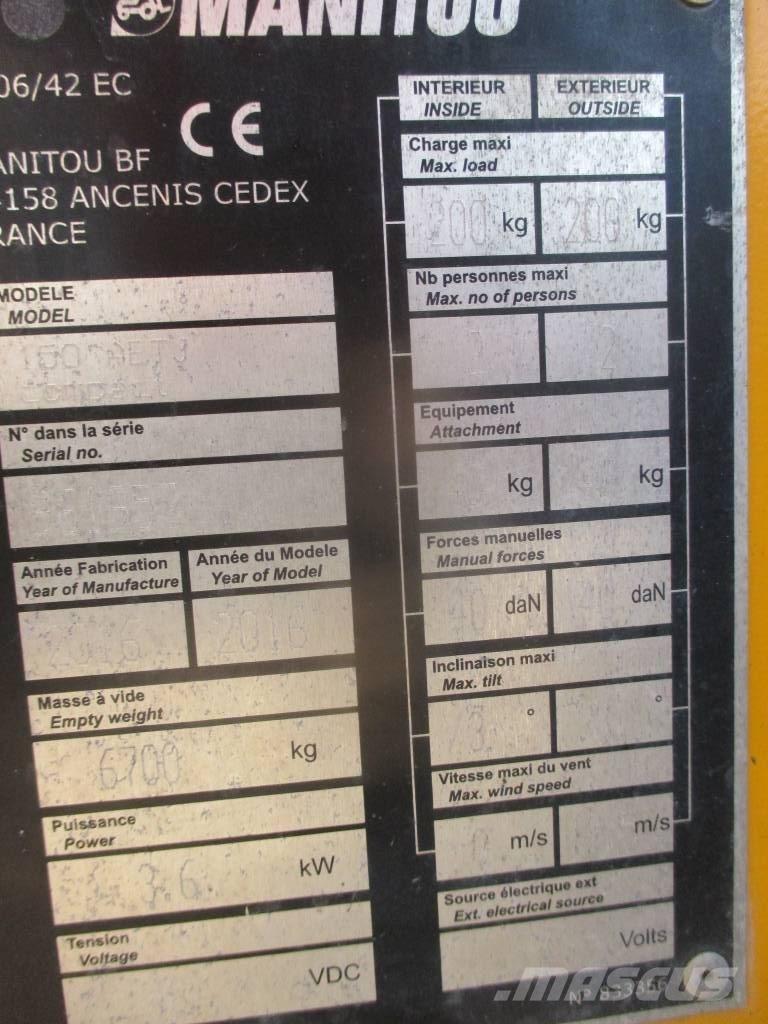 Manitou 150 AET JC Elevadores braços articulados
