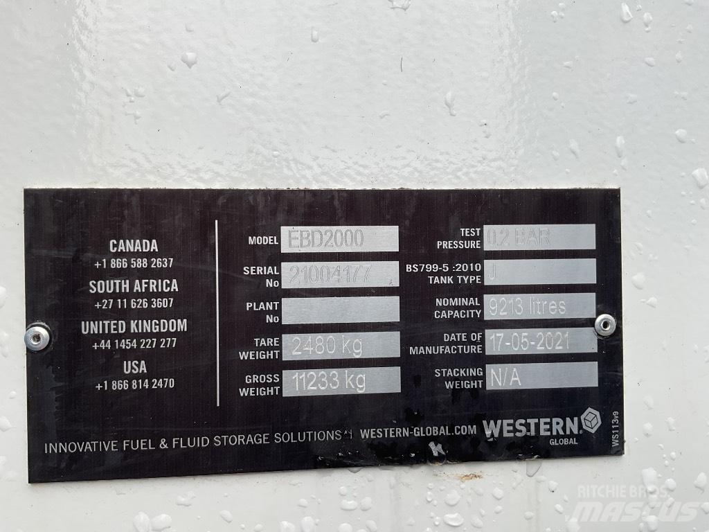 Western EBD2000 Tanques de combustível e aditivos