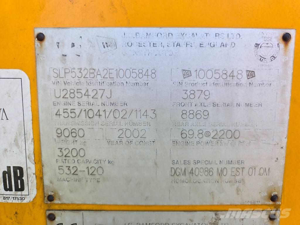 JCB 532-120 Manipulador telescópico