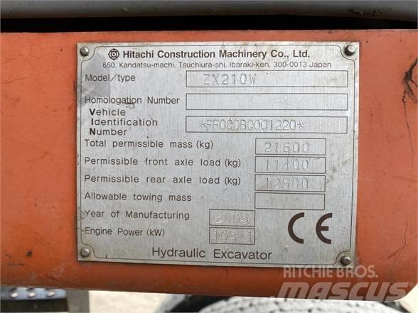 Hitachi ZX 210 W Escavadoras de rodas