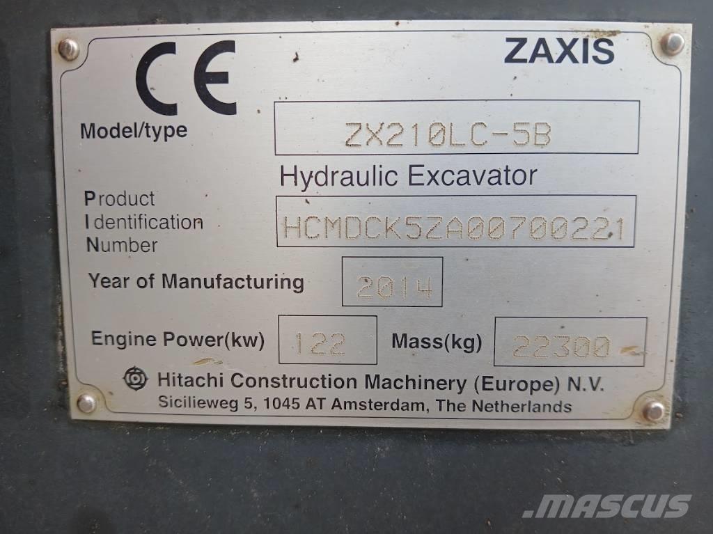 Hitachi ZX 210 LC-5B Escavadeiras de esteiras
