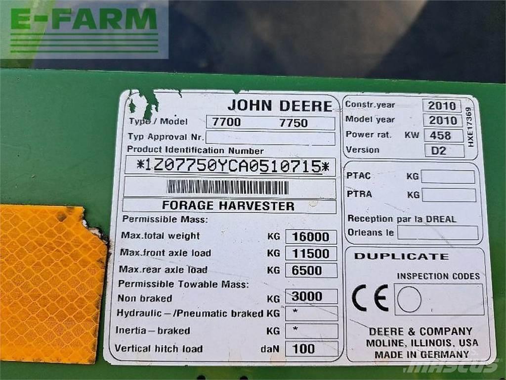 John Deere 7750 Forrageiras auto-propulsionadas