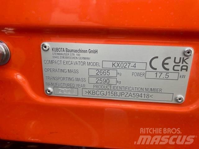 Kubota KX027-4 Miniescavadeiras