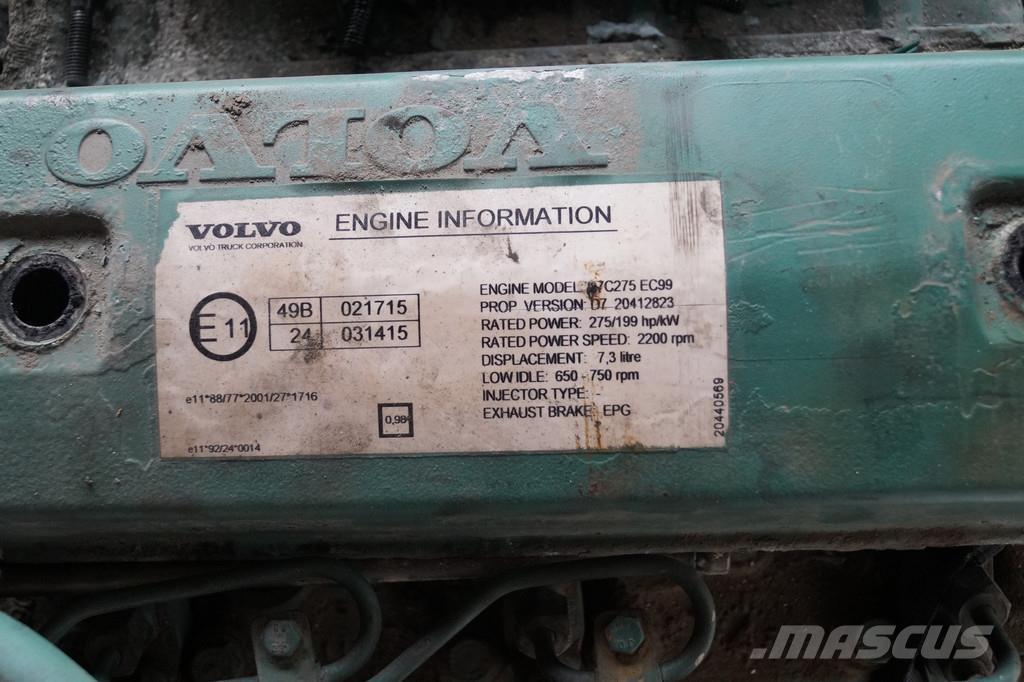 Volvo D7C 275 USED Motores