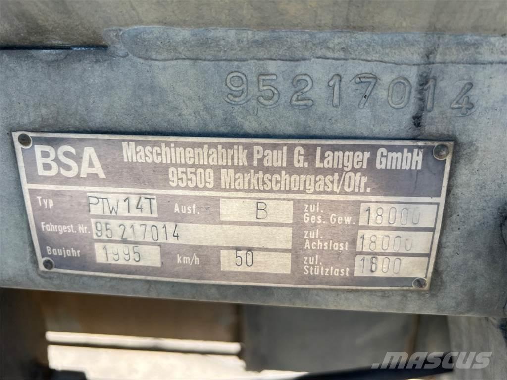 BSA PTW 14 T Camiões-cisterna de lamas