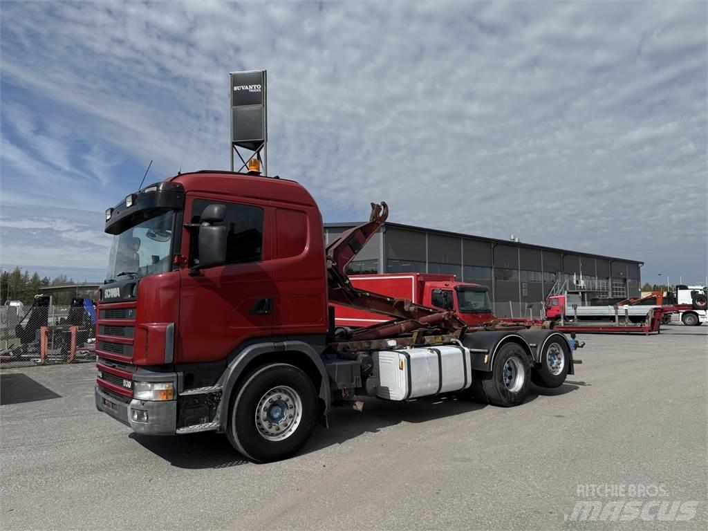 Scania R144 6X2 Camiões Ampliroll