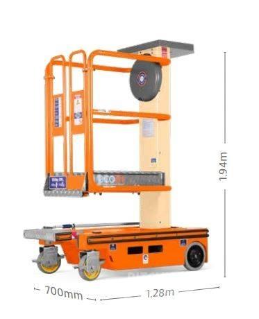 JLG Ecolift Plataformas mastro vertical propulsão manual