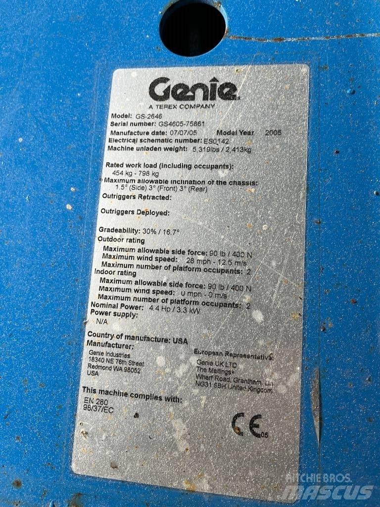 Genie GS 2646 Elevadores de tesoura