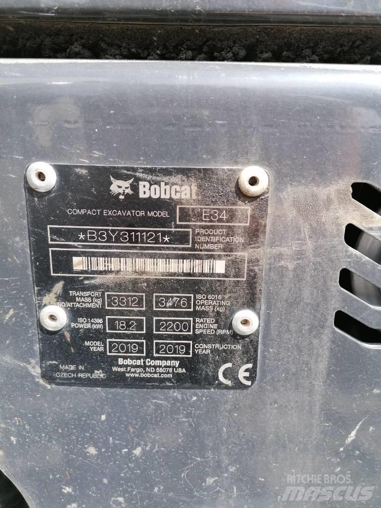 Bobcat E34 Miniescavadeiras