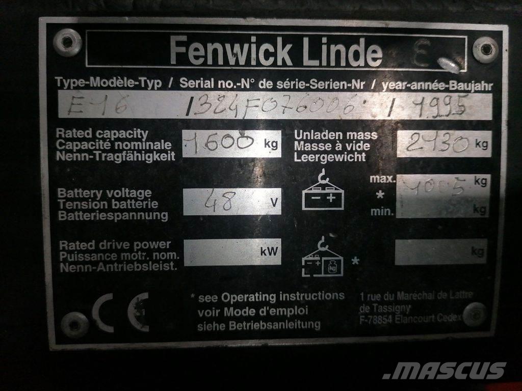 Linde E16 Empilhadores eléctricos