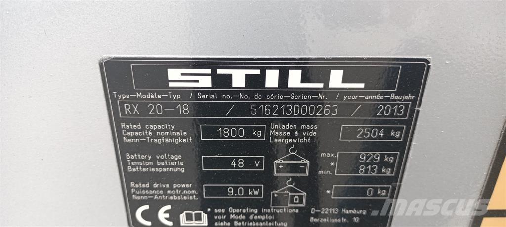 Still RX20-18 Empilhadores eléctricos