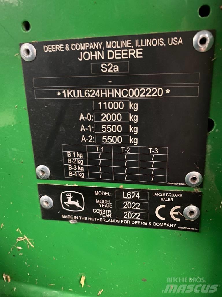 John Deere L624 Enfardadeira de fardos quadrados