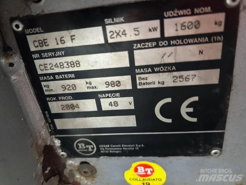 BT CBE 16 F Empilhadores eléctricos