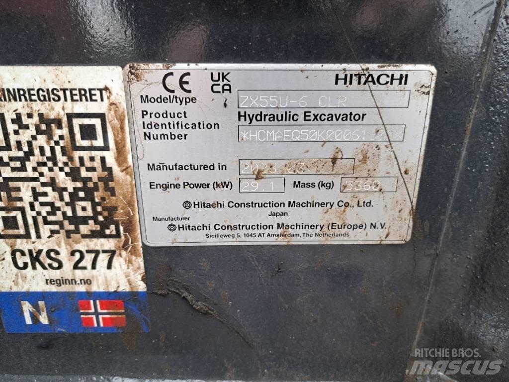 Hitachi ZX55US-6 CLR Miniescavadeiras