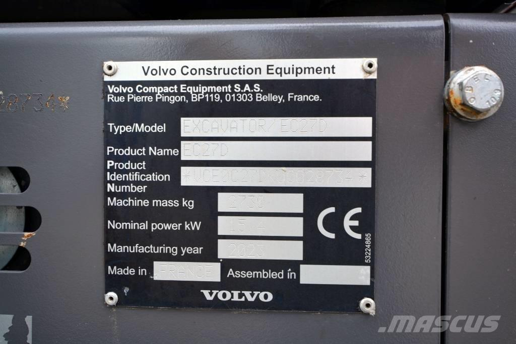 Volvo EC 27 D Miniescavadeiras