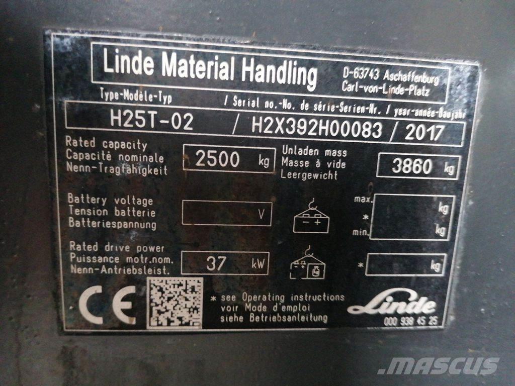 Linde H25T-01 Empilhadores a gás