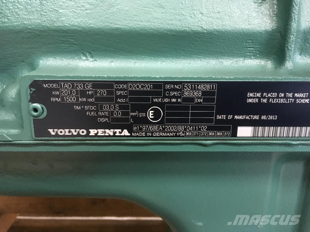 Volvo TAD733GE NEW Motores