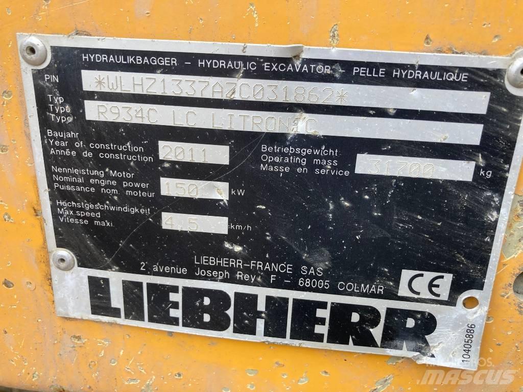 Liebherr R 934 C Escavadeiras de esteiras