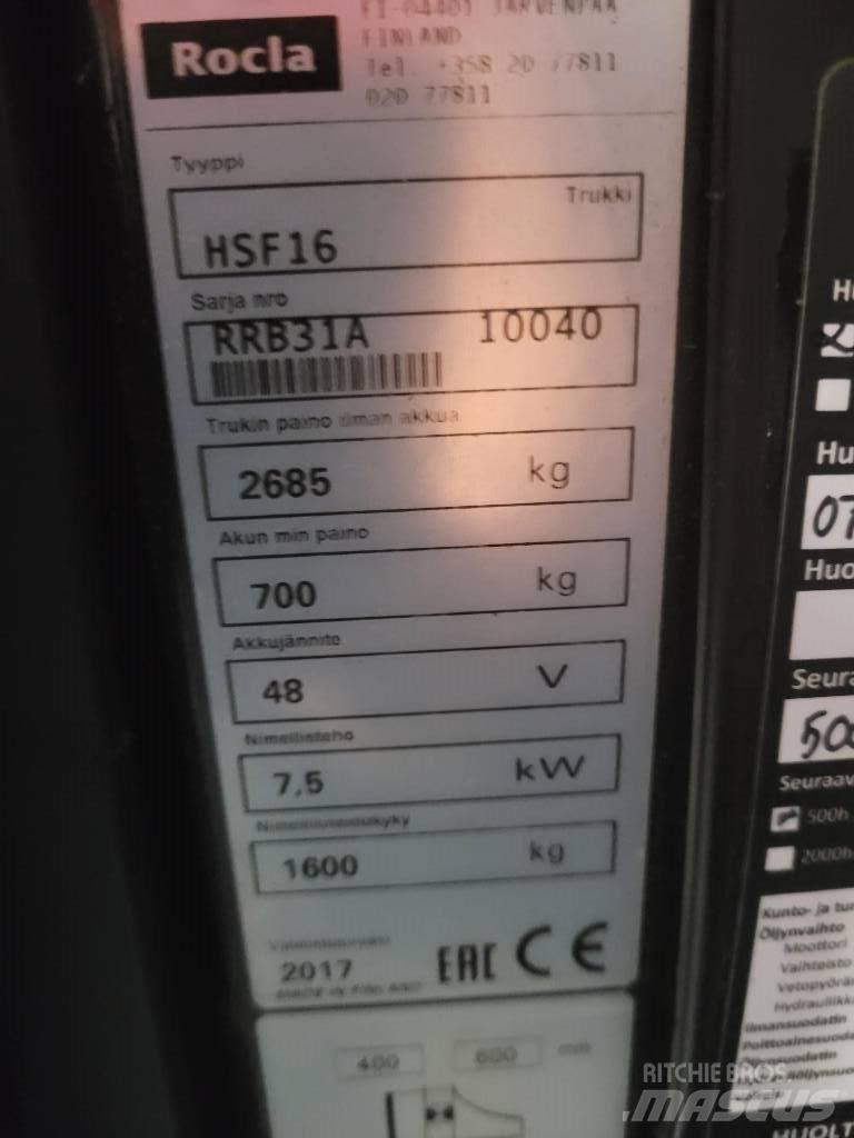 Rocla HSF16 Empilhadores Elevadores