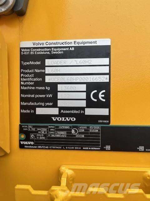 Volvo L 60 H Carregadeiras de rodas