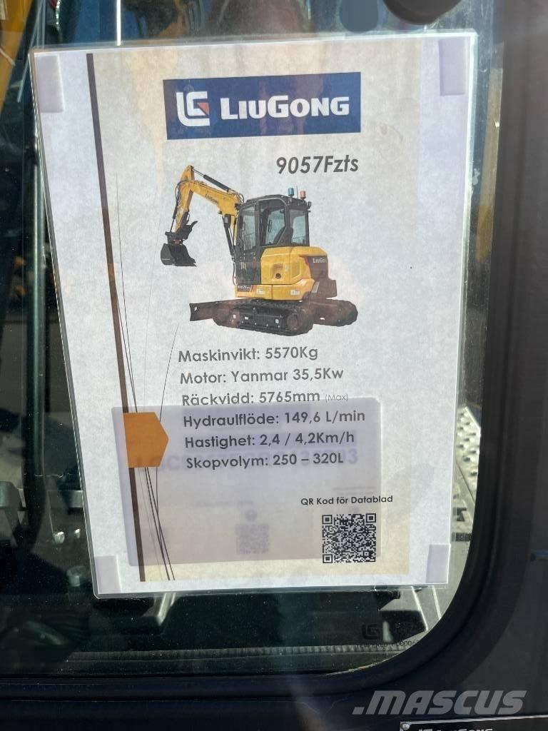 LiuGong 9057 FZTS Miniescavadeiras
