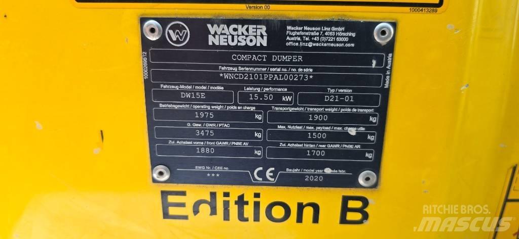 Wacker Neuson DW15e Dumpers de obras