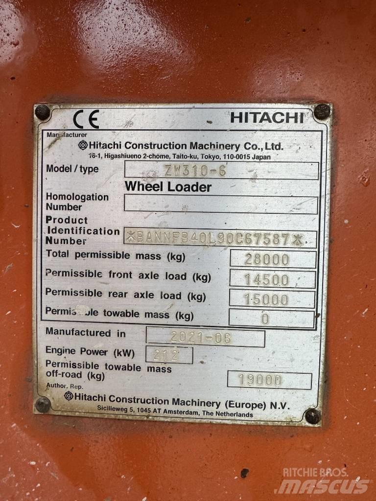 Hitachi ZW 310-6 Carregadeiras de rodas