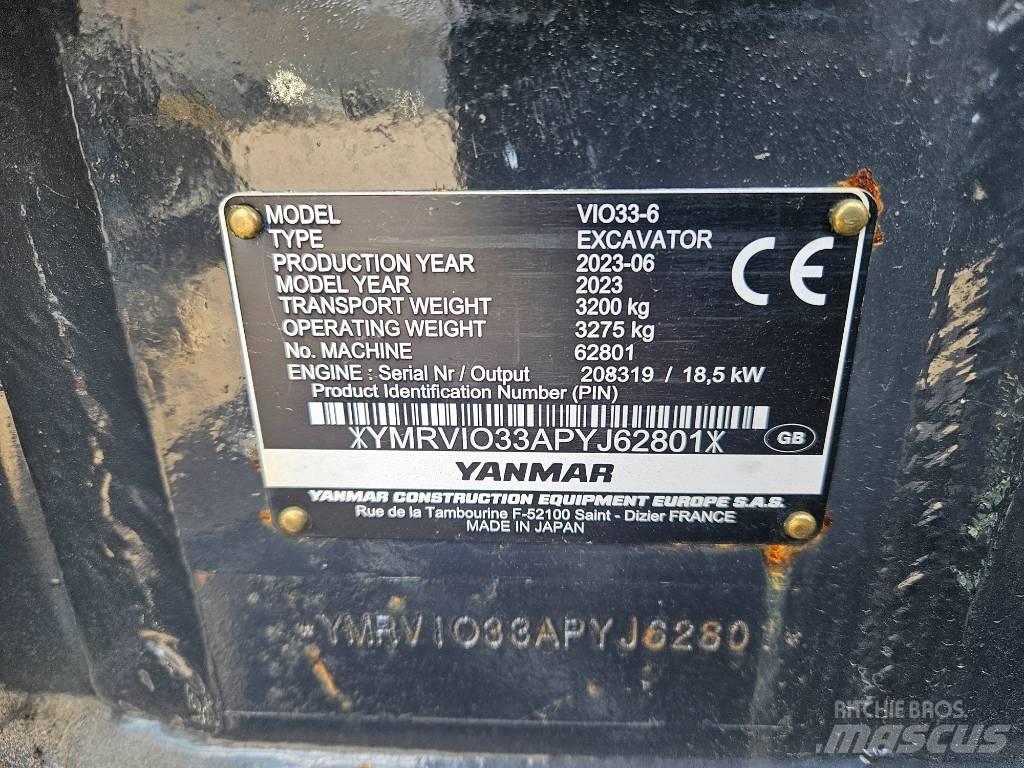 Yanmar Vio 33 Miniescavadeiras