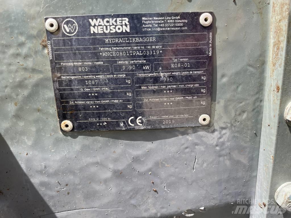 Wacker Neuson 803 Miniescavadeiras