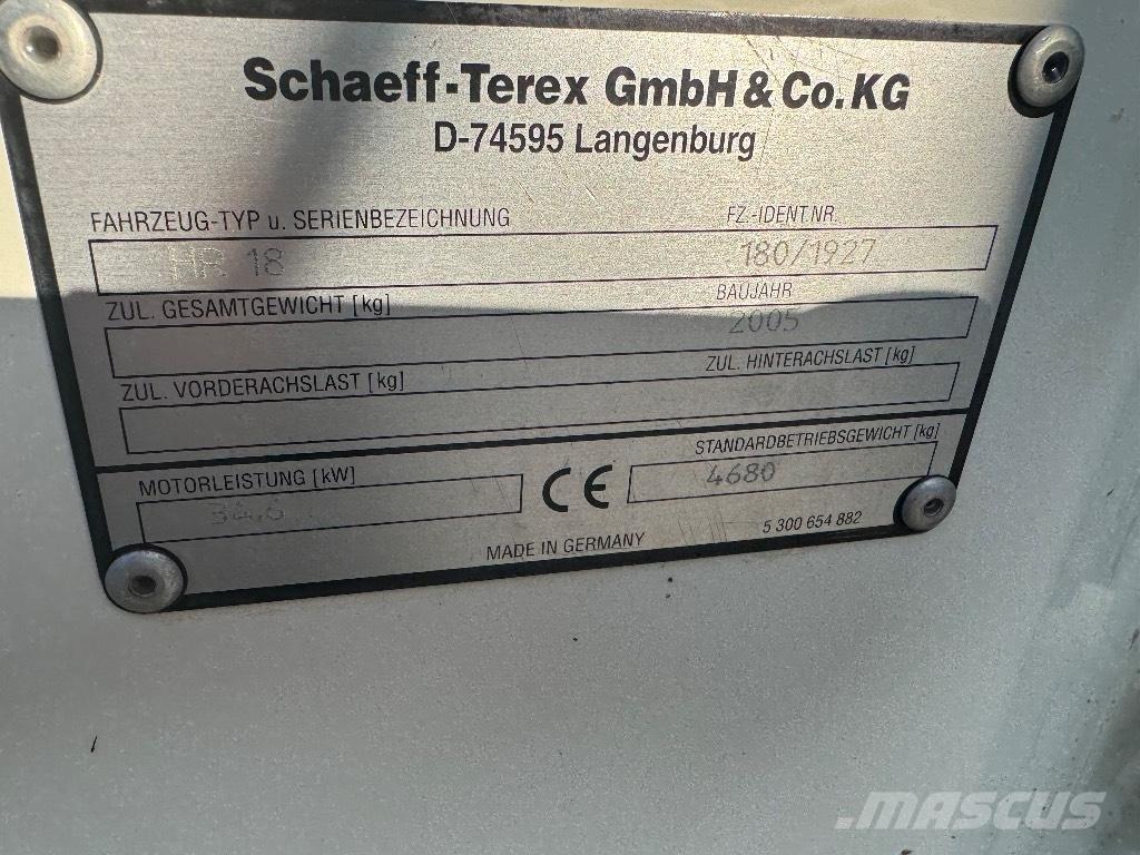 Terex HR 18 Miniescavadeiras