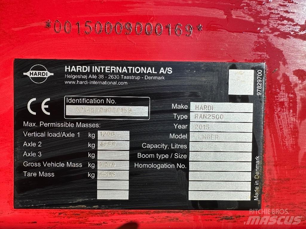Hardi Ranger 2500 Pulverizadores rebocados