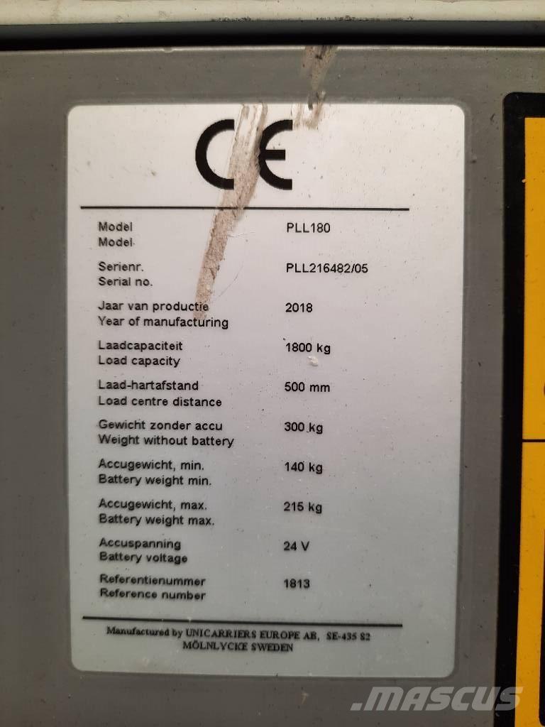 UniCarriers PLL180 Porta palettes