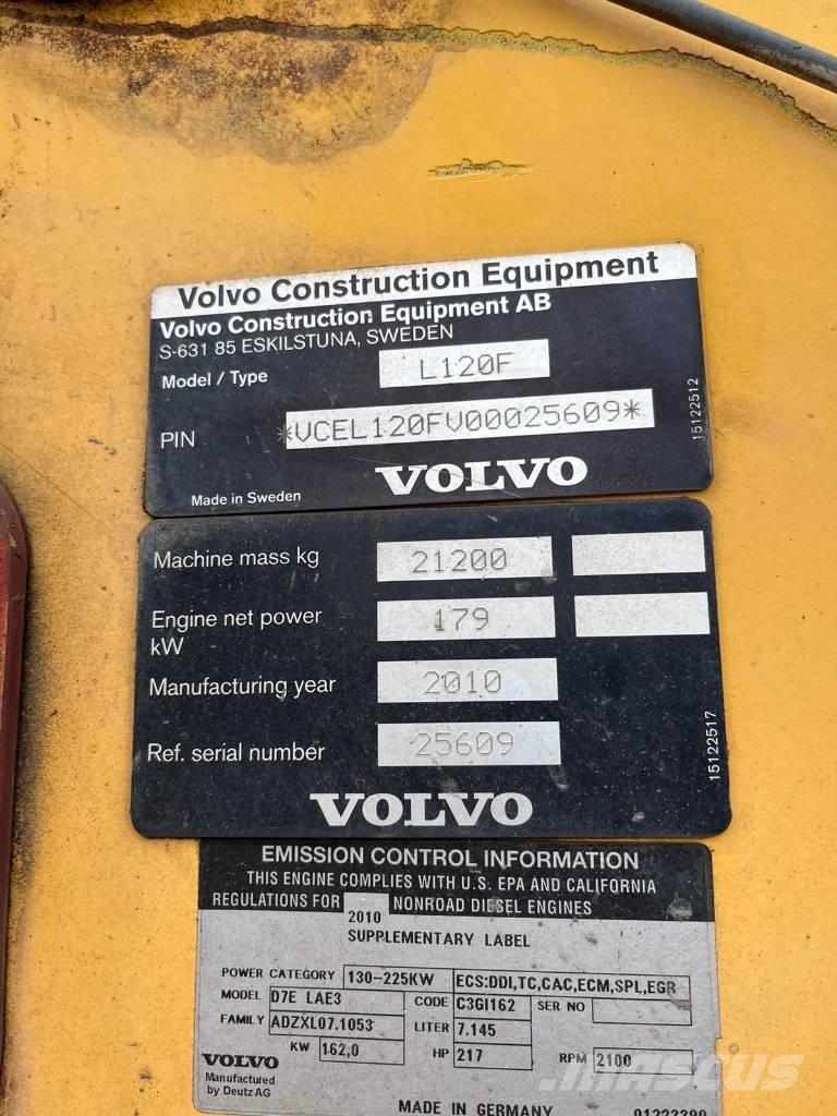 Volvo L 120 F Carregadeiras de rodas