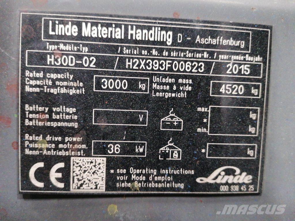 Linde H30D-02 Empilhadores Diesel
