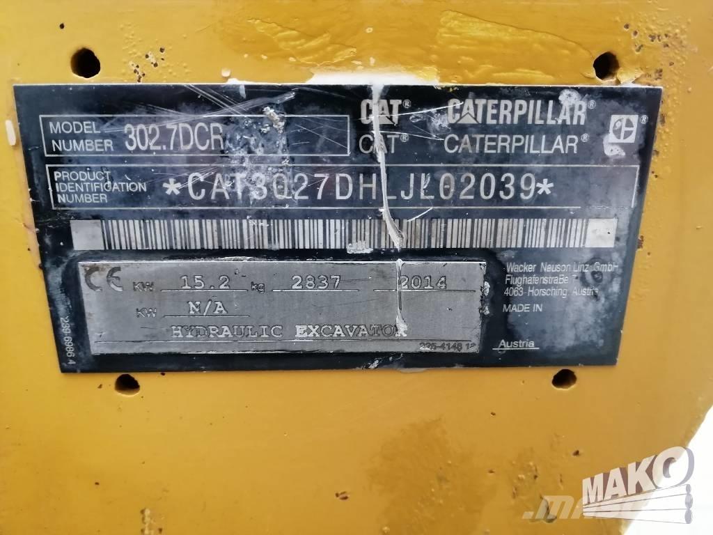 CAT 302.7 D CR Miniescavadeiras