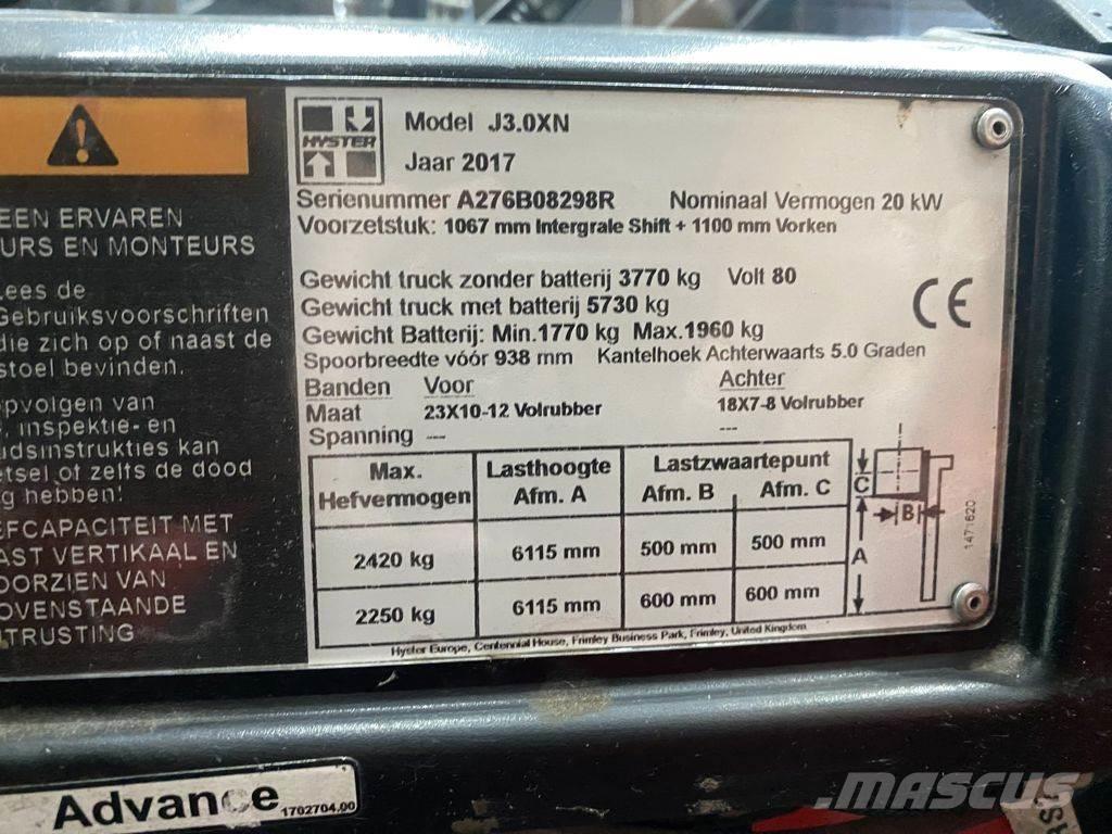 Hyster J3.0XN Empilhadores eléctricos
