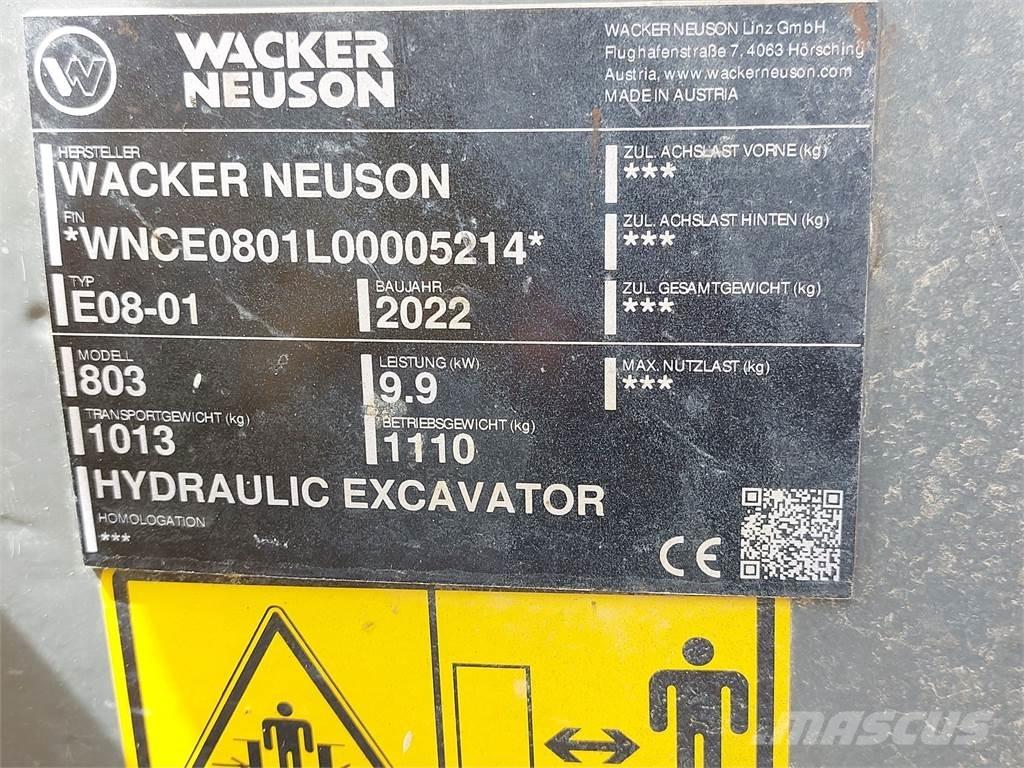 Wacker Neuson 803 Escavadeiras de esteiras