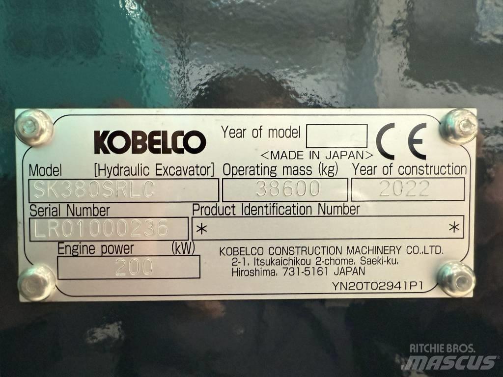 Kobelco SK380SRLC Escavadeiras de esteiras