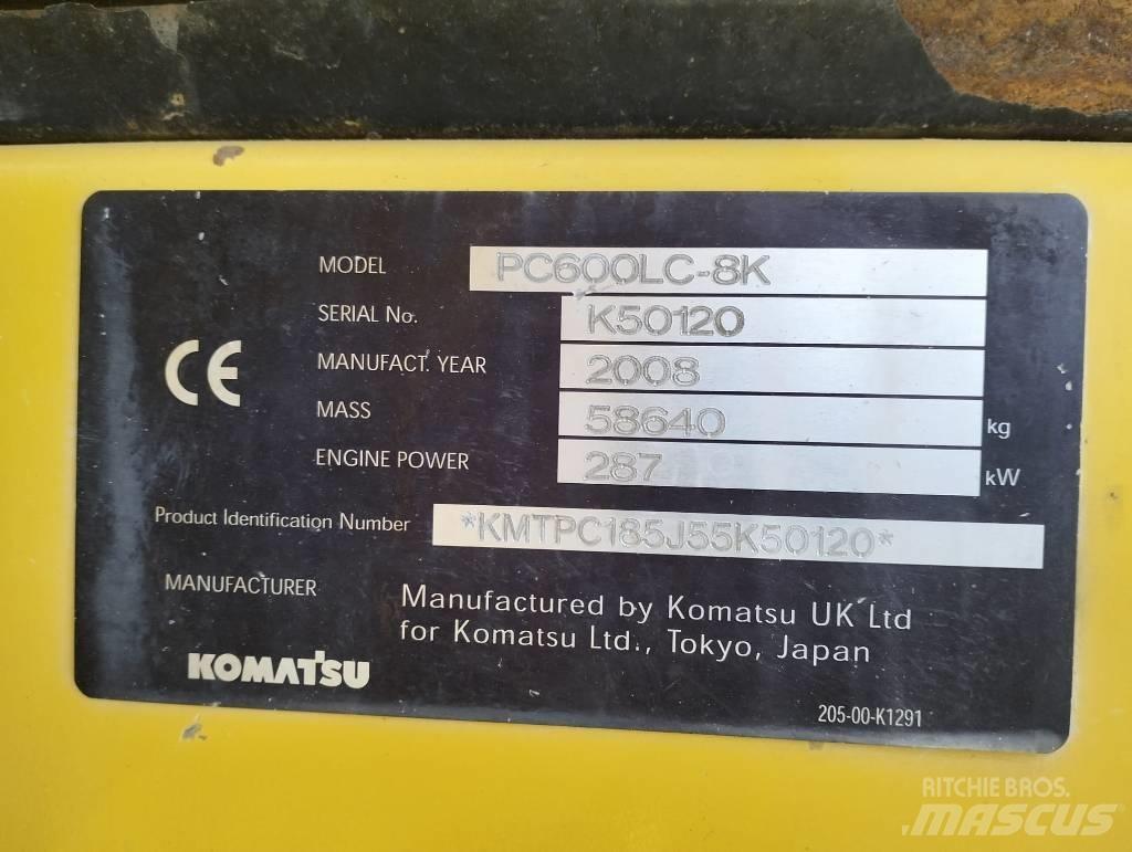 Komatsu PC600LC-8K Escavadeiras de esteiras