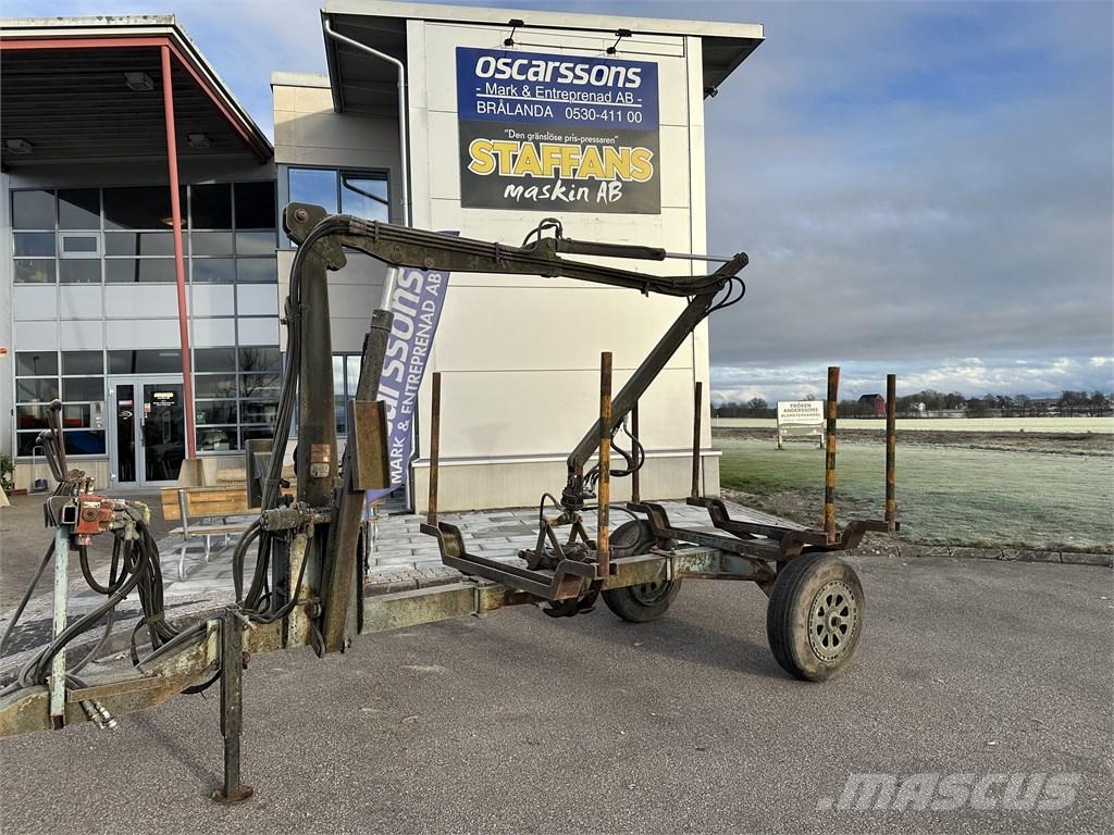  Enkelaxlad Vedkärra Reboques Florestais