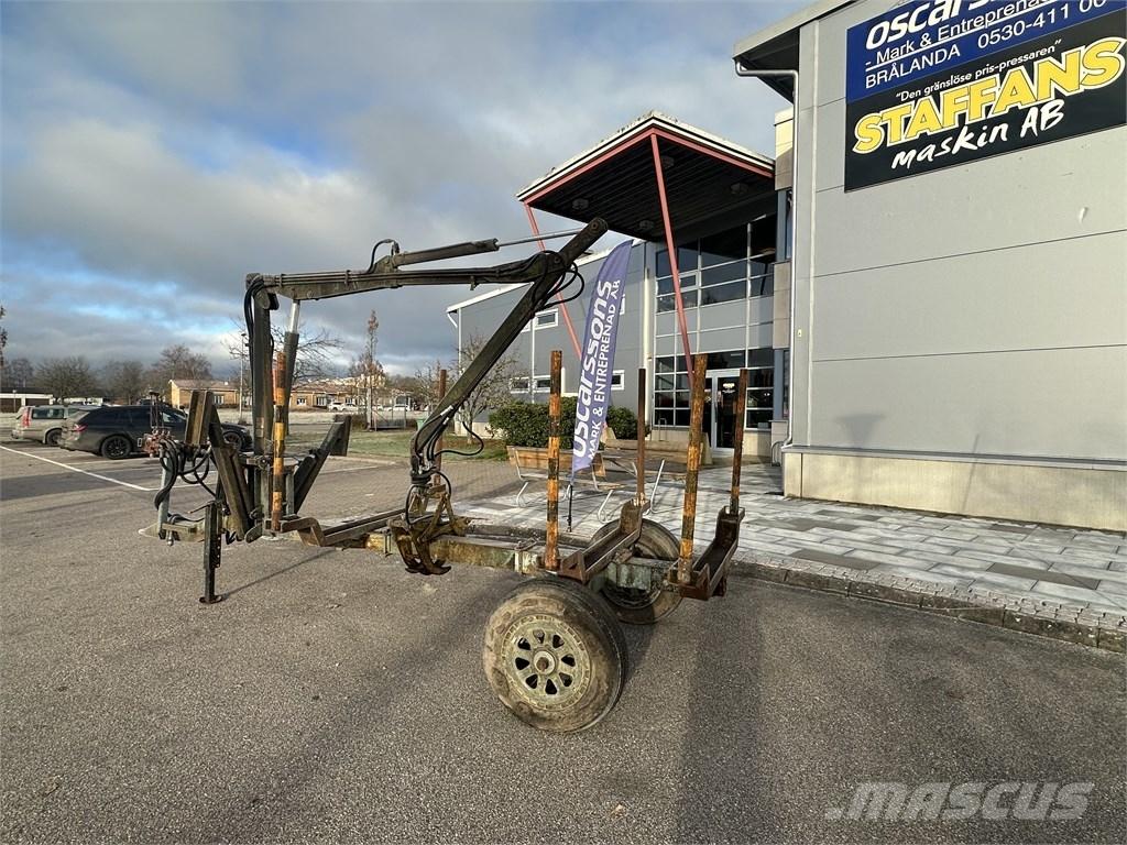  Enkelaxlad Vedkärra Reboques Florestais