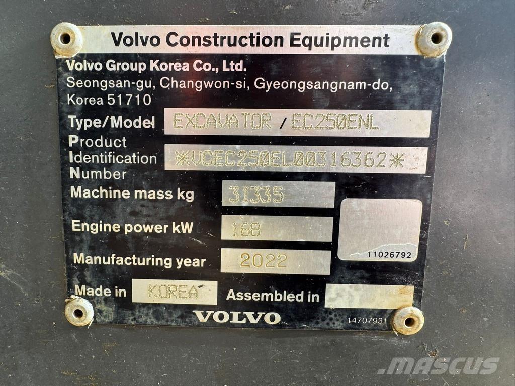 Volvo EC250ENL Escavadeiras de esteiras