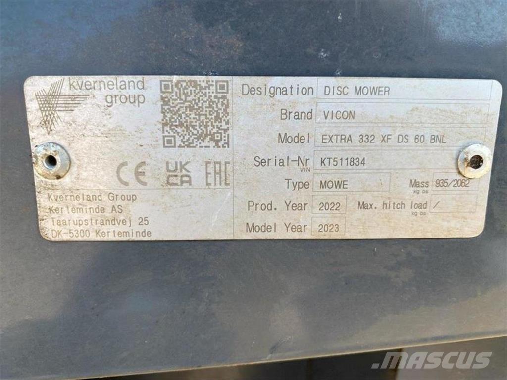 Vicon EXTRA 332 XF Gadanheiras