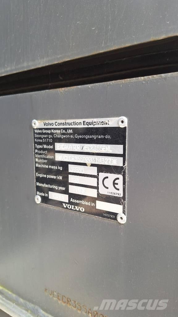 Volvo ECR 355 ENL Escavadeiras de esteiras